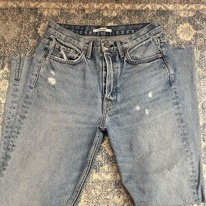 GRLFRND x Revolve Karolina high rise skinny jean, color: without love, size:26